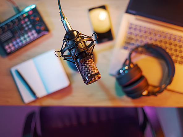 Podcast recording equipment